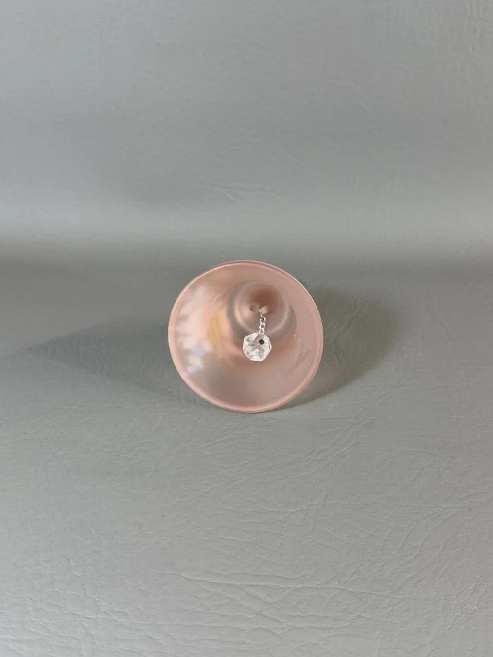 Westmoreland Glass Bell Hand-Painted Flowers Pink Satin Finish Vintage